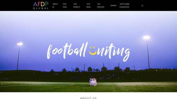 Screenshot of the Afdp Global Foundation website