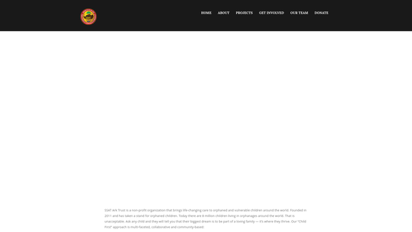 Screenshot of the Shehzadi Sultan Ark Trust website