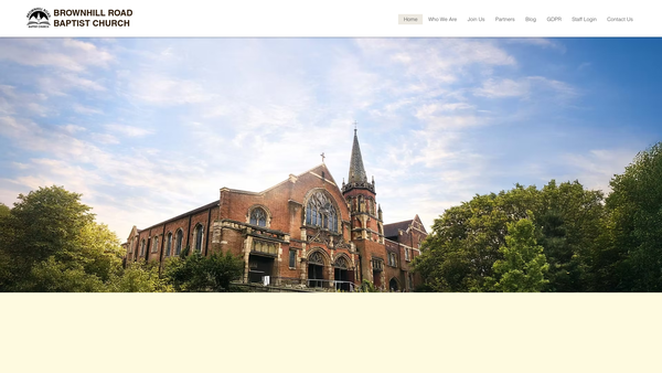 Screenshot of the Brownhill Road Baptist Church website