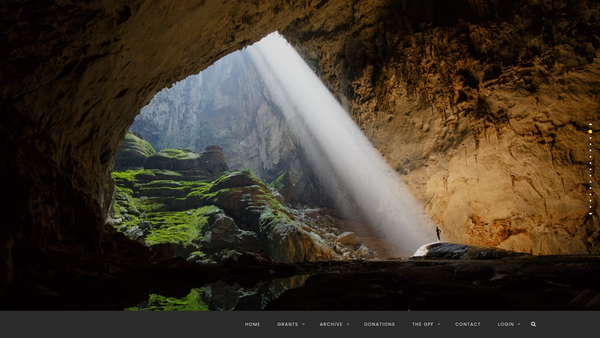 Screenshot of the The Ghar Parau Foundation website