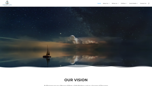 Screenshot of the Mariners Chapel website