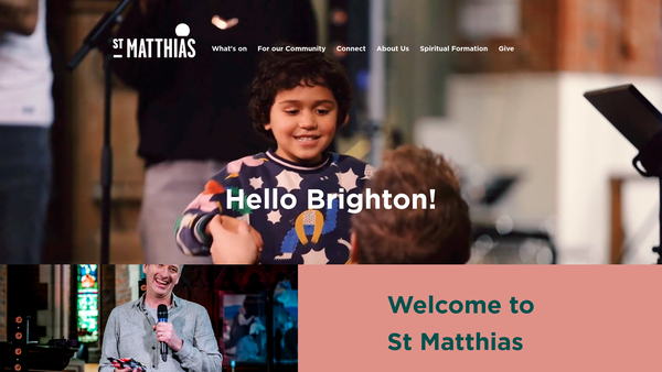 Screenshot of the The Parochial Church Council Of The Ecclesiastical Parish Of St Matthias, Brighton website