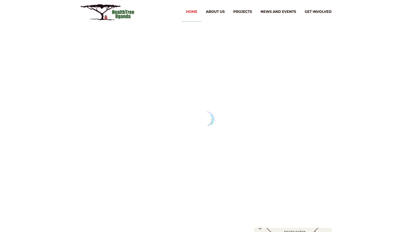 Screenshot of the Healthtree Uganda website