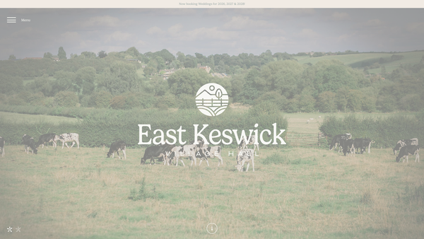 Screenshot of the East Keswick Village Hall website