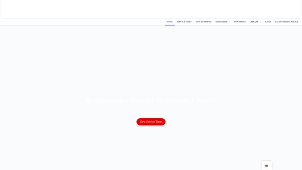 Screenshot of the Norwich Orthodox Church website