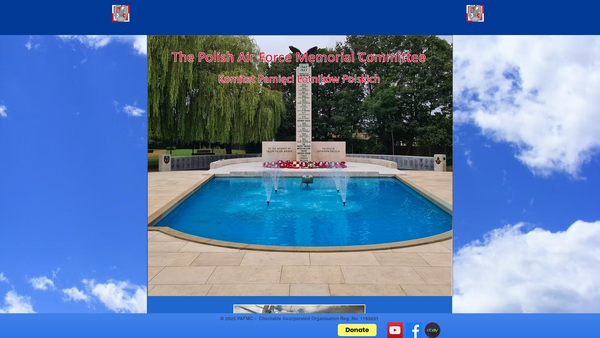 Screenshot of the The Polish Air Force Memorial Committee website