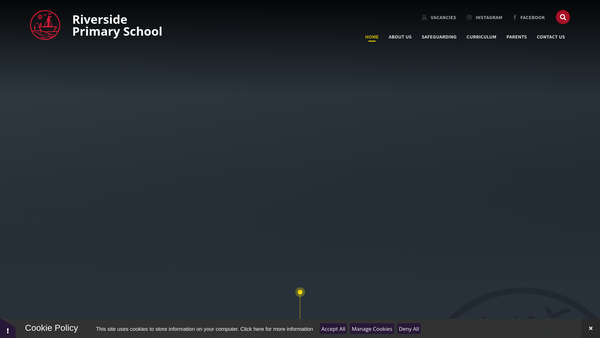 Screenshot of the Friends Of Riverside Primary School (Rainham) website