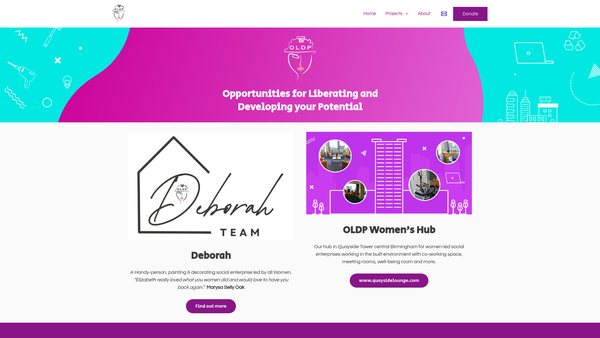 Screenshot of the Oldp CIO website