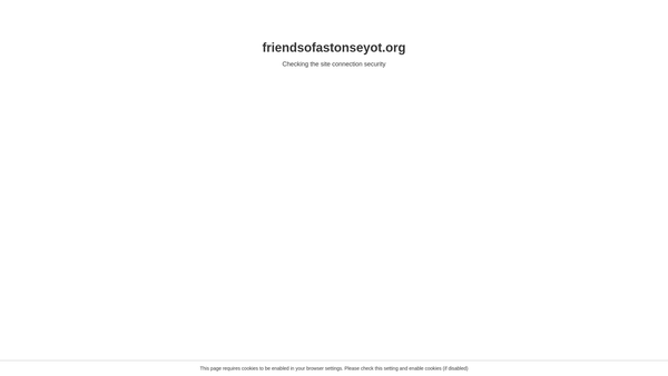 Screenshot of the The Friends Of Aston's Eyot website