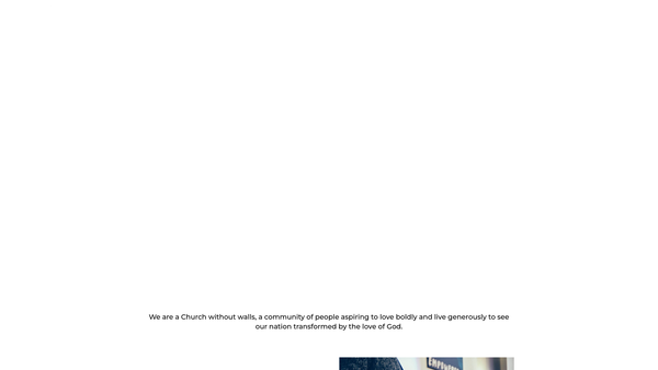 Screenshot of the Parklands Evangelical Church CIO website