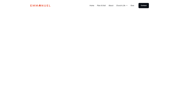 Screenshot of the Emmanuel Church Cardiff website