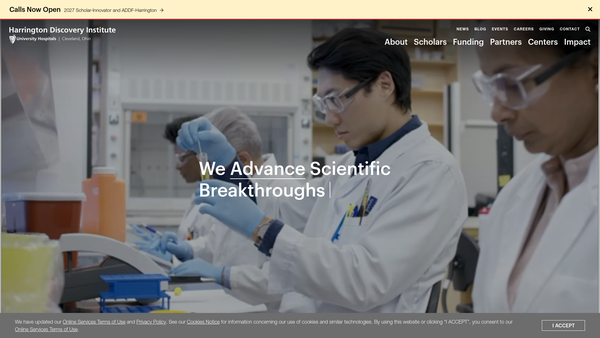 Screenshot of the Fund For Cures UK, Ltd website