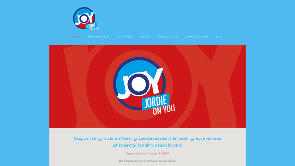 Screenshot of the Jordie On You (Joy) website