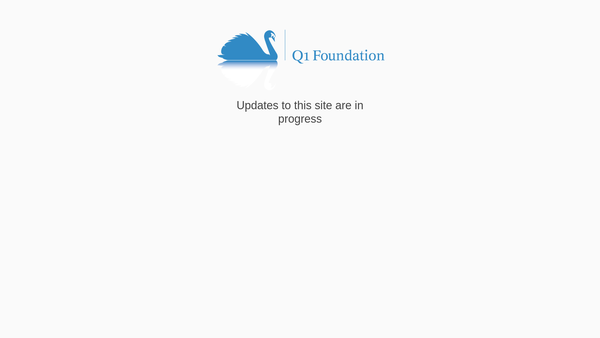 Screenshot of the Q1 Foundation website