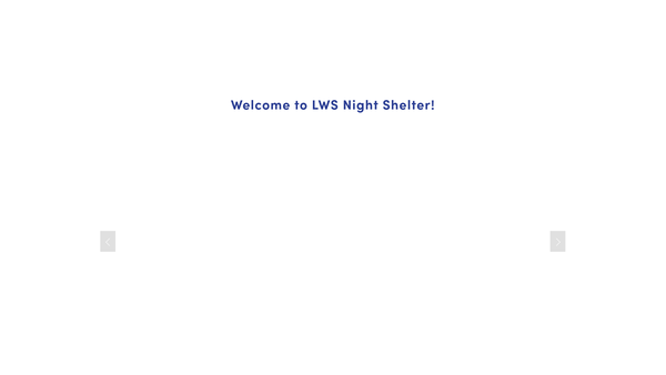 Screenshot of the Lws Night Shelter CIO website