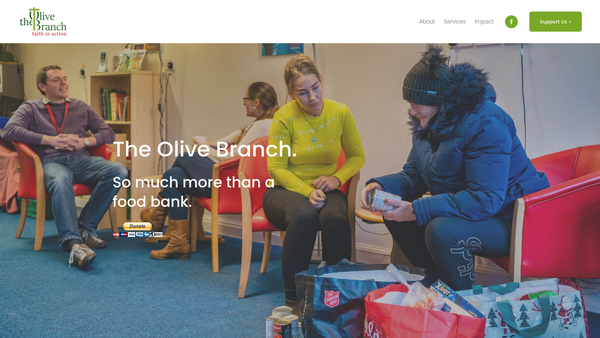 Screenshot of the The Olive Branch (Faith In Action) website