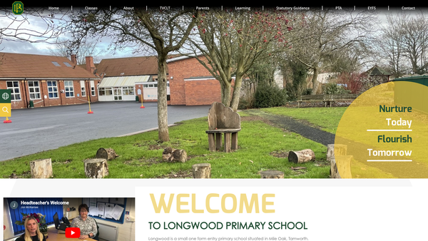 Screenshot of the Longwood Primary Fundraising Account website