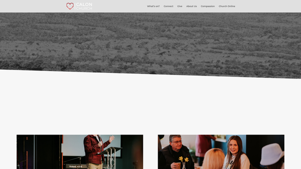 Screenshot of the Calon Church Trust website