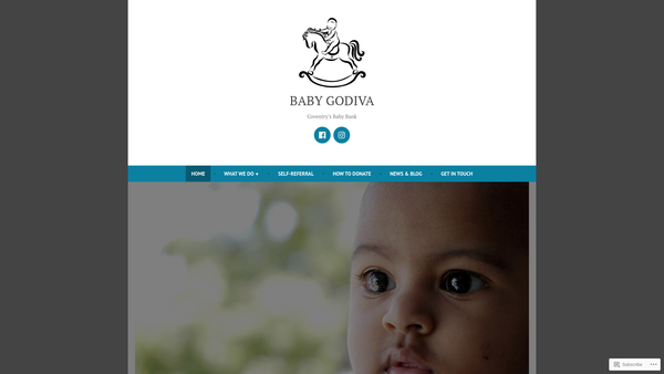 Screenshot of the Baby Godiva website