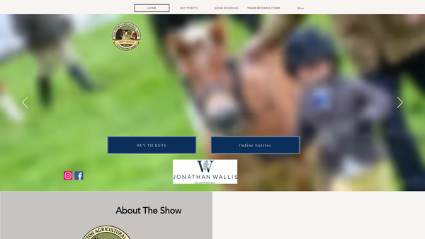 Screenshot of the Eggleston Agricultural Society Ltd website