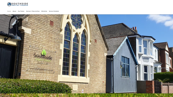 Screenshot of the Southside Baptist Church website