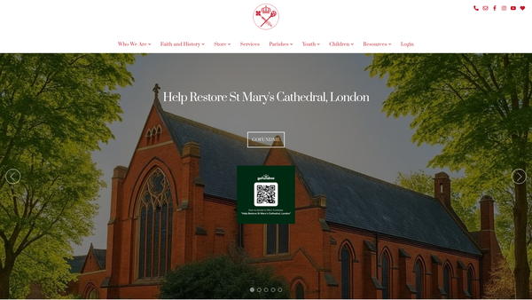 Screenshot of the Holy Apostolic Catholic Assyrian Church Of The East website