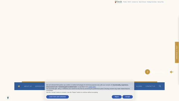 Screenshot of the Holmewood House School Shop website