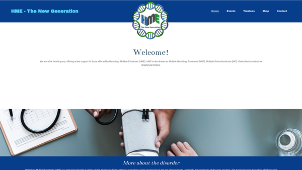 Screenshot of the Hme - The New Generation website