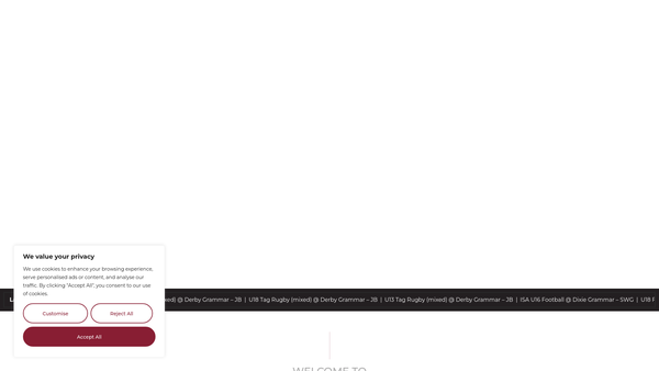 Screenshot of the Stafford Grammar School PTA website