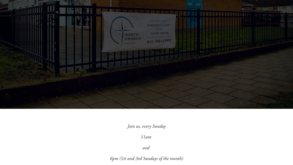 Screenshot of the North Church CIO website