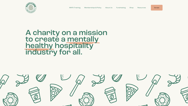 Screenshot of the Kelly's Cause Foundation website