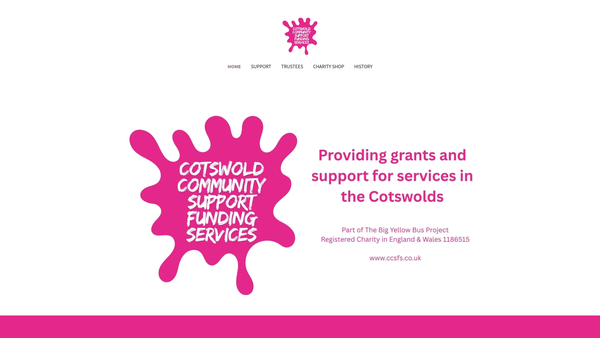 Screenshot of the The Big Yellow Bus Project website