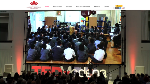 Screenshot of the The Miranda Brawn Diversity Leadership Foundation website