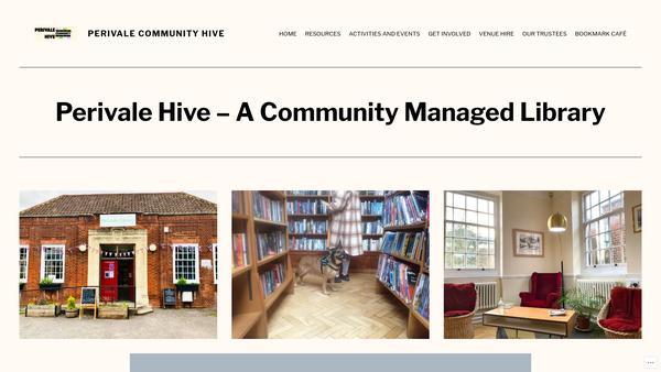 Screenshot of the Perivale Community Hive website