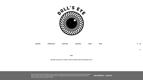 Screenshot of the Doll's Eye Trust CIO website