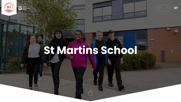 Screenshot of the St Martin's PTA Derby website