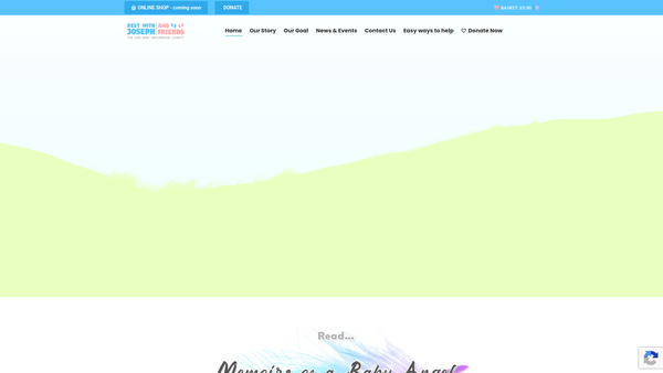 Screenshot of the Rest With Joseph And Friends website
