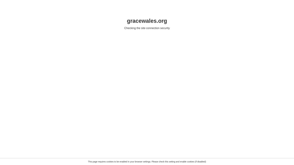 Screenshot of the Grace Church West Wales website