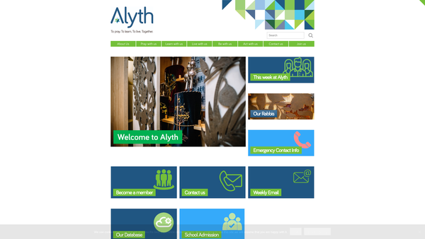 Screenshot of the North Western Reform Synagogue website