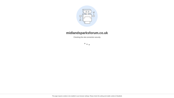 Screenshot of the Midlands Parks Forum website