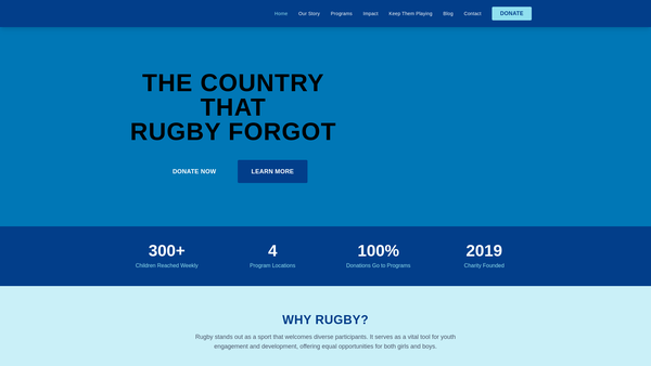 Screenshot of the Crossing The Gain Line website