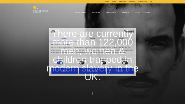 Screenshot of the The Clewer Initiative website