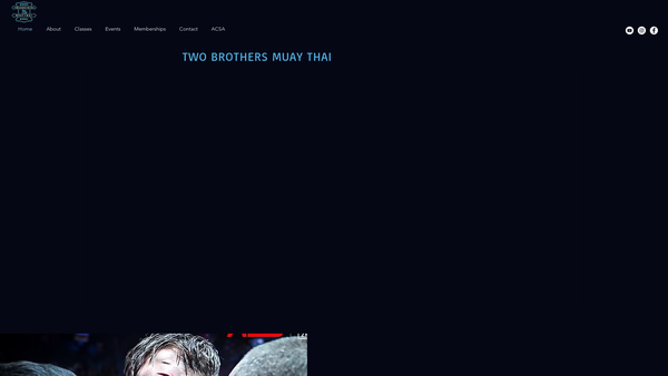 Screenshot of the Two Brothers Gym CIO website