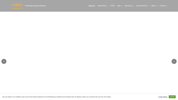 Screenshot of the Hearing Ambassadors website