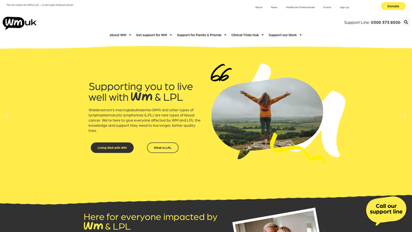 Screenshot of the Wmuk website