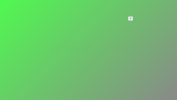 Screenshot of the Break Off Labs website
