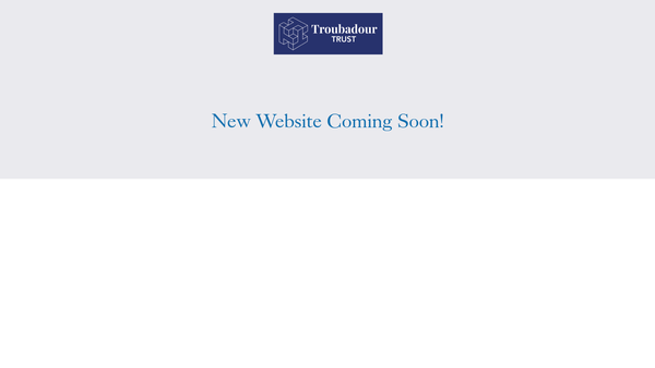 Screenshot of the Troubadour Trust website