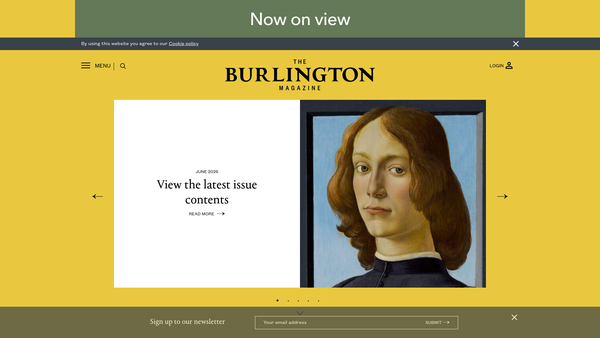 Screenshot of the The Burlington Magazine Foundation website