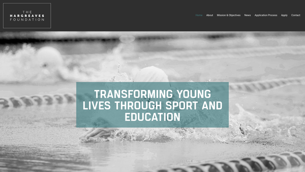 Screenshot of the The Hargreaves Foundation website