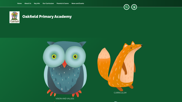Screenshot of the Friends Of Oakfield Primary Academy Rugby website